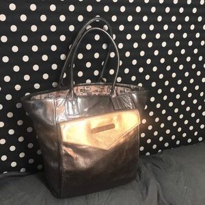 Kingdom couture Disney tote gunmetal and rose gold